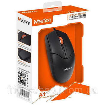 Комп'ютерна мишка USB Meetion MT-A1 (black)