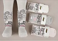 Дитячі колготи Arti Туреччина колготки для новонароджених дівчаток Mu Bunny, різні кольори, 0-6 місяців, Упаковка 3 шт