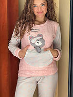 Тепла піжама. Жіночий шикарний домашній костюм. Комплект для дому і сну., фото 4