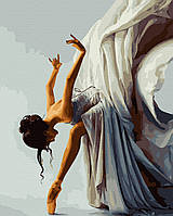 Новогодняя картина по номерам "Балерина" GX39948 40х50 | PICua