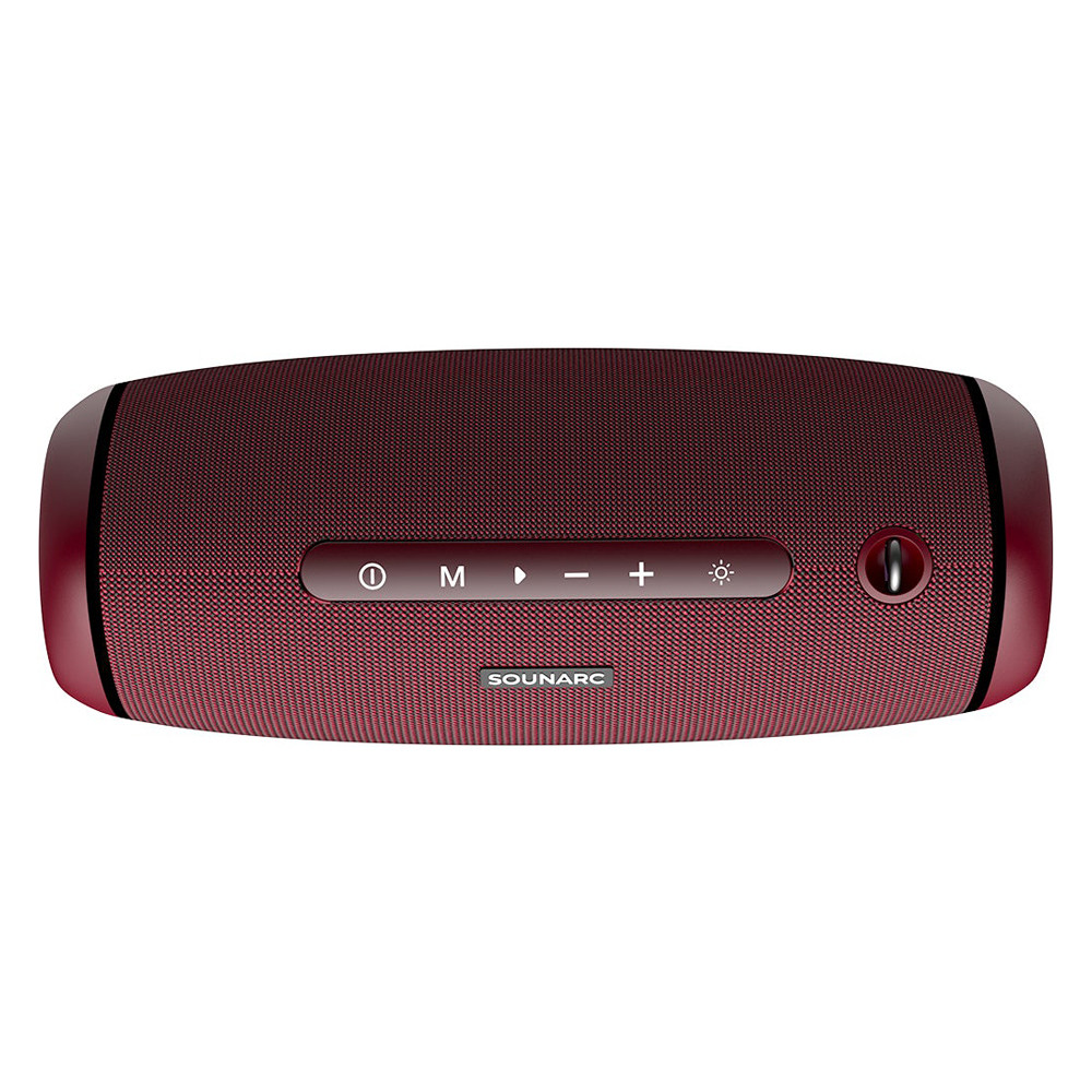 Бездротова колонка Bluetooth Sounarc R1, IPX6, BT5.3, AUX/TF, 40W, TWS, 16год Max, 4000mAh, Червона