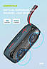 Бездротова колонка Bluetooth, 10 Вт, TWS, AUX/TF/USB, 6ч, IP5X, сіра, фото 3
