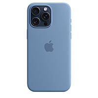 Оригинальный чехол для iPhone 15 Pro Max MT1M3ZM/A,Magsafe Case iPhone 15 Pro Max Winter Blue с анимацией