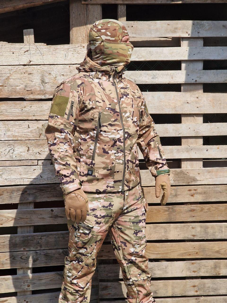 Тактичний всесезонний костюм Soft shell мультикам