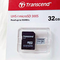 Флешка Transcend 32GB Micro SD + adapter