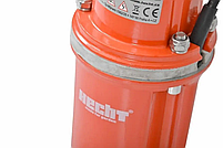 Насос вібраційний потужність 600 Вт робоча глибина 0,5-5.0 м продуктивність 1400 л/ч висота підйому 70 м. HECHT 3166, фото 3