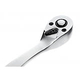 Ключ тріскачка з вигнутою ручкою 1\2" KRAFT&DELE KD11002, фото 3