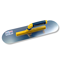 Гладилка для підлоги із закругленими краями 45 см Pool Trowel Open Touch Handle, нержавіюча сталь, жовта (488)