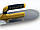 Гладилка для підлоги із закругленими краями 45 см Pool Trowel Open Touch Handle, нержавіюча сталь, жовта (488), фото 4
