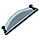 Тертка шліфувальна пластикова ручна 9/22,5 см Palm Head Emery Trowel, біла (496), фото 3
