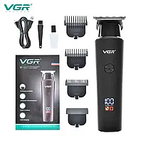 Комбо-набір для стрижки, тример та електробритва VGR Professional Combo Set Black (V-937+V-381-BL), фото 5