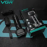 Комбо-набір для стрижки, тример та електробритва VGR Professional Combo Set Black (V-937+V-381-BL), фото 7
