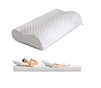 Подушка лортопедична для здорового сну memory latex pillow м'яка з ефектом пам'яті