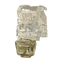 Тактическая сумка-напашник на плитоноску M-tac Large Elite Мультикам