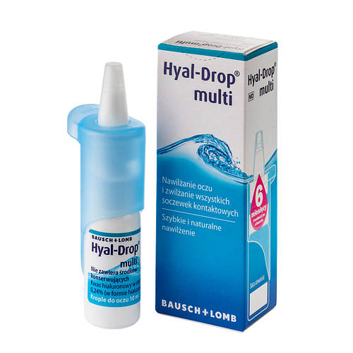 Капли для глаз Bausch +Lomb Hyal-Drop Multi 10 мл (ID#1647373467), цена ...