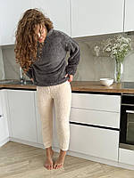 Мʼяка піжама жіноча. Затишний домашній костюм. Теплий одяг для дому., фото 3