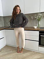 Мʼяка піжама жіноча. Затишний домашній костюм. Теплий одяг для дому., фото 8