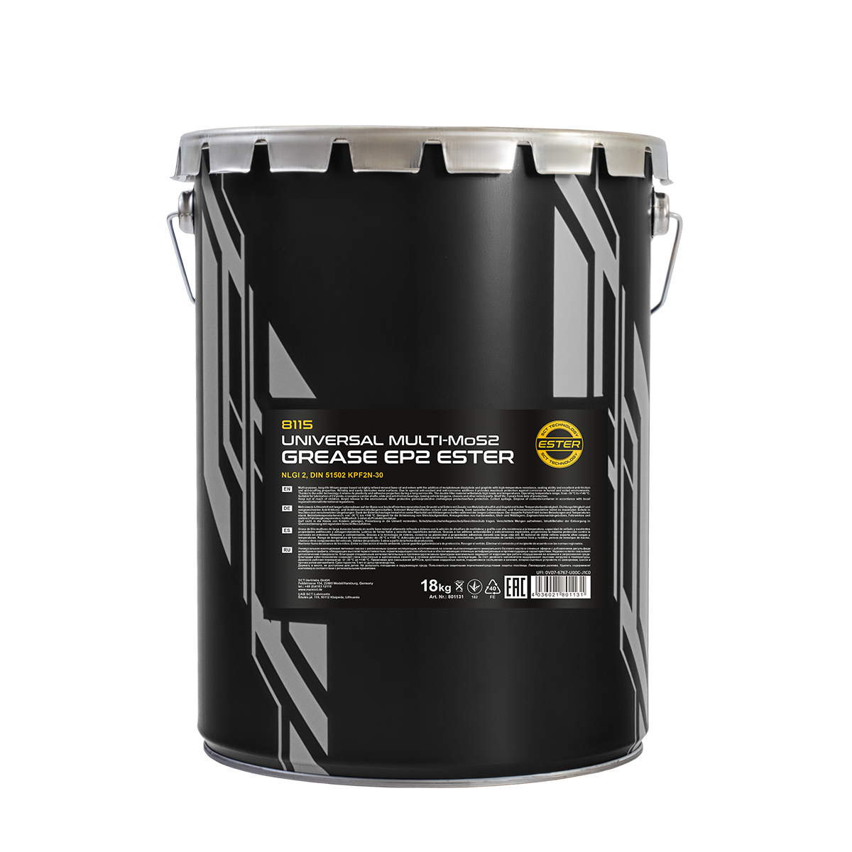 Мастило універсальне Mannol 8115 Universal Multi-MoS2 GREASE EP-2 18 кг