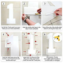 Каркасна цифра 1 з пінопласту для кульок 100см, фото 5