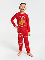 100%хлопок размер 116 р детская Пижама качество Пижамный комплект на мальчика пижамки на мальчика