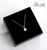 Срібний ельфійський ланцюжок Підвіска на шию з кулоном "Лунна Крапля" — срібло 925 проби EGYPT SILVER