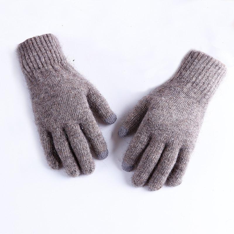 Рукавички чоловічі теплі коричневі, фото 1