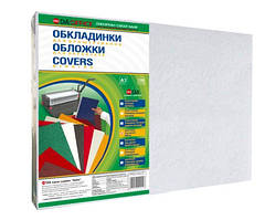 Обкладинки для палітурки А3 230 р/м. 100шт./уп. картонна "під шкіру" Білий