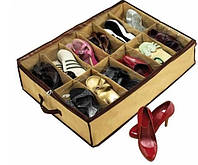 Органайзер для хранения обуви на 12 пар Shoes Under Обувная коробка Хранение обуви Органайзер для обуви I&S.