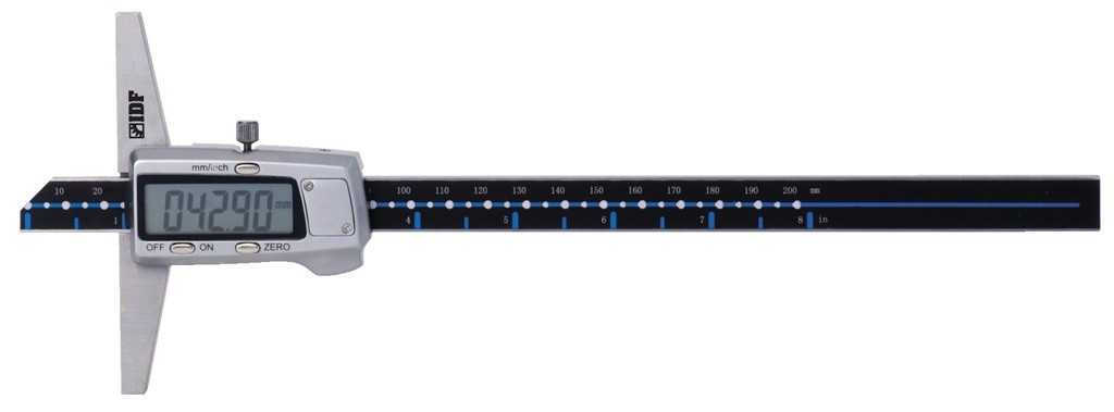 Штангенглубиномер электронный ШГЦ 0-500, длинна опорной поверхности 150 мм, IDF(Италия) - фото 1 - id-p374553825