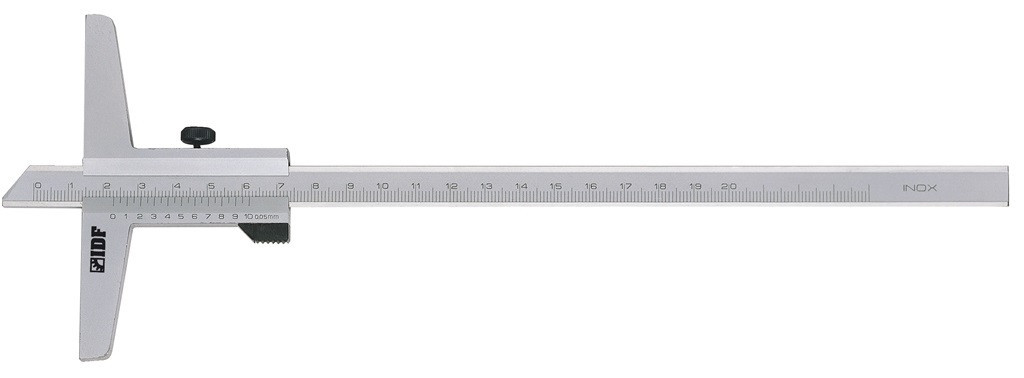 Штангенглубиномер ШГ 0-300, 0.05 мм, длинна опорной поверхности 150 мм, IDF(Италия) - фото 1 - id-p374553831