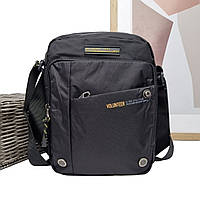Чоловіча сумка крос-боді поліестер чорний Арт.1698-08 black Volunteer (54)