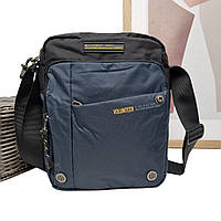 Чоловіча сумка через плече поліестер синій Арт.1698-08 d.blue Volunteer (54)