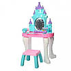 Набір дитяче трюмо з мелодіями та чарівною паличкою для маленької принцеси - Столик краси з ефектним світловим шоу та 14 аксесуар, фото 7