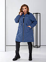 Жіноча вітровка з плащової тканини батал, фото 2