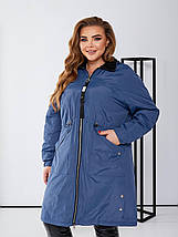Жіноча вітровка з плащової тканини батал, фото 4