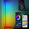 Підлогова кутова RGB-лампа торшер керування з пульта та телефона, підсвітка кімнати підлогова, фото 7