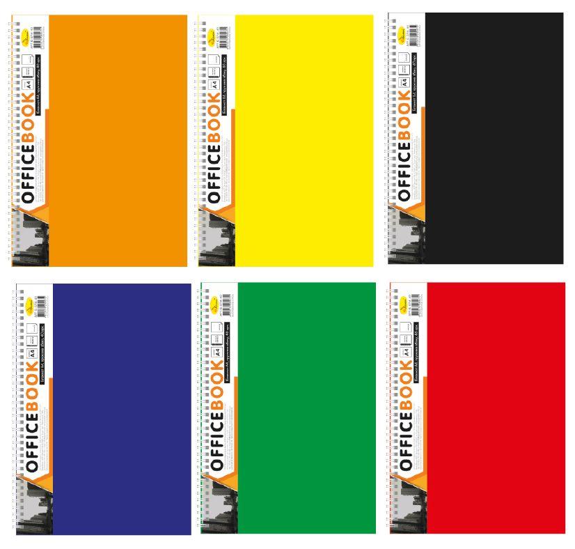 Зошит А-4 40арк. пласт. обкл., спіраль Апельсин Б-БП-40