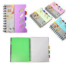 Блокнот А-6 108арк. пласт.обкл. з розділ., SH-YBTK-50120, фото 2