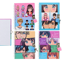 Блокнот з замком A-6 48арк, на спіралі 64948-64967, фото 4