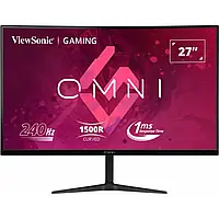 ХІТ Дня: Монітор ігровий 27" РК ViewSonic VX2719-PC-MHD VA/1920х1080 безрамковий/вигнутий екран Чорний !