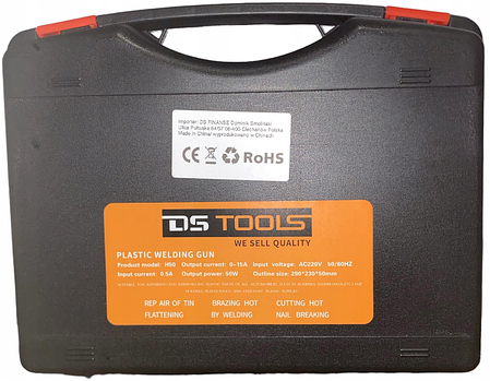 Паяльник імпульсний для пластику DS Tools 200 шт скоб в комплекті, фото 2