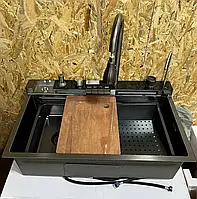Мийка для кухні з нержавіючої сталі Savol 80М багатофункціональна кухонна мийка