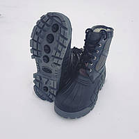 Чоловічі зимові гумові черевики для полювання та риболовлі LITMA OSCAR колір сірий із зеленим відливом розмір