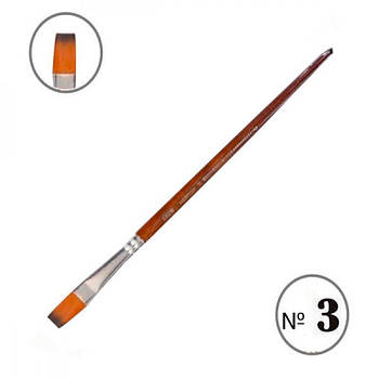 Пензель мальовничий (синтетика) "Neo Line" 2303-BNS/CHNS плоский № 3 605541 G-Rich