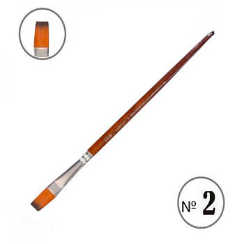 Пензель мальовничий (синтетика) "Neo Line" 2302-BNS/CHNS плоский № 2 605540 G-Rich