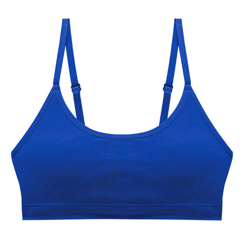 Топ жіночий у рубчик Lesko B02# M 70/75 ABC Синій з регульованими бретелями 1 шт., фото 1