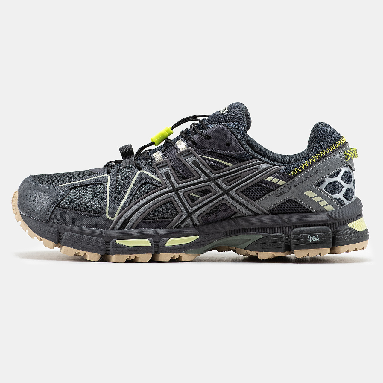 Кросівки Asics Gel-Kahana 8 Black Grey Green, жіночі кросівки, чоловічі кросівки, Асікс