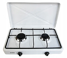 Плита газова туристична 2-комфоркова Zosia біла 50х28х11 см