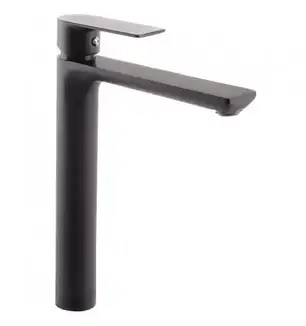 СМІСНИК ДЛЯ УМИВАЛЬНИКА HB ALEX 001 HIGH ЧОРНИЙ, фото 1