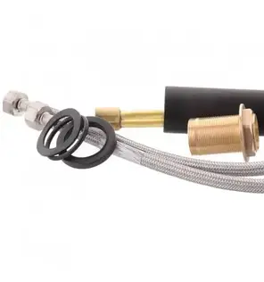 СМІСНИК ДЛЯ УМИВАЛЬНИКА HB ALEX 001 HIGH ЧОРНИЙ, фото 3